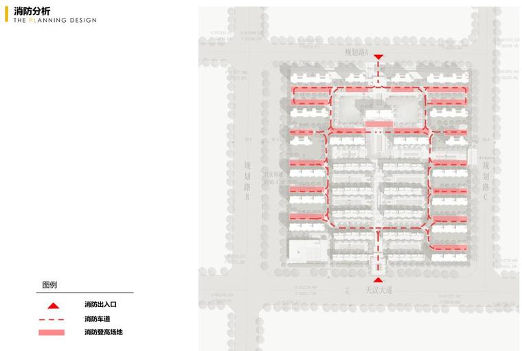 [陕西]知名企业高层洋房住宅规划设计方案-消防分析