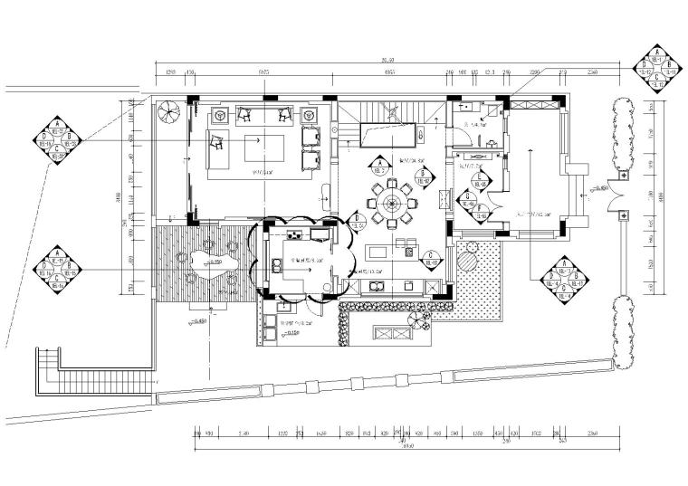 中式建筑效果图设计资料下载-[广州]中式从化别墅设计施工图_附效果图