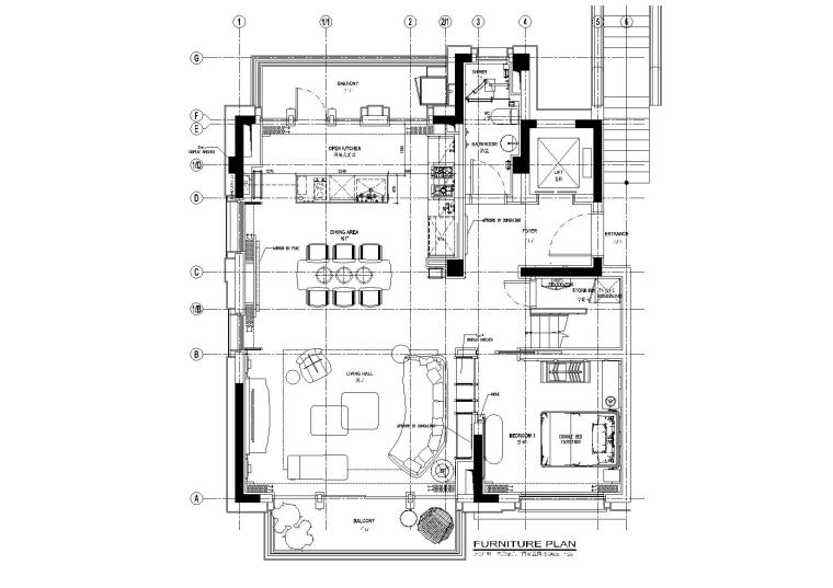 cad施工图户型别墅资料下载-[上海]静安府叠层E2户型别墅施工图_效果图