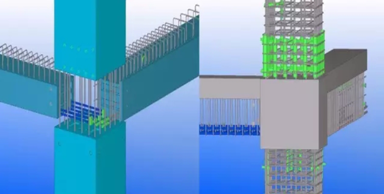 9层商场PC构件及装配式施工工艺介绍PPT-06 BIM模拟连接节点