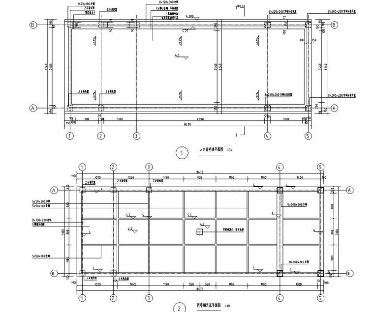 主入口牌楼施工图资料下载-[广州]时代典雅住宅D1型入口景观施工图设计