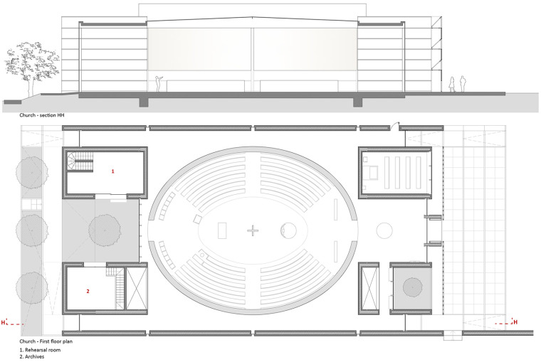 意大利Castel di Lama教堂及社区中心-5-Church-and-community-centre-in-Castel-di-Lama-Italy-by-Studio-Contini