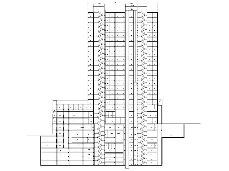 商业地下车库施工图资料下载-会展总部基地地下车库及商业建筑施工图