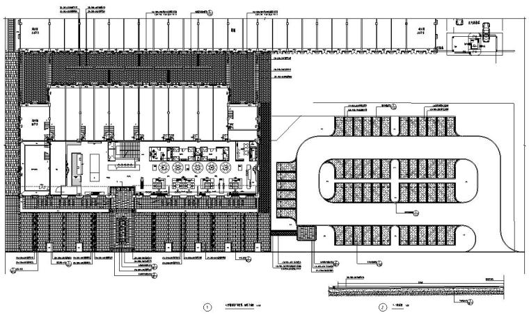 现代典雅住宅施工图资料下载-[广东]时代典雅住宅售楼部前广场施工图设计