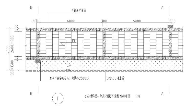 构造做法su资料下载-景观标准构造图集-消防车道标准做法