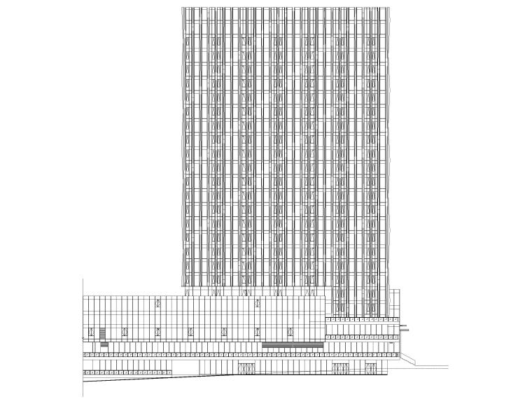 高层标准层建筑图资料下载-[重庆]高层框剪架构星级酒店建筑施工图