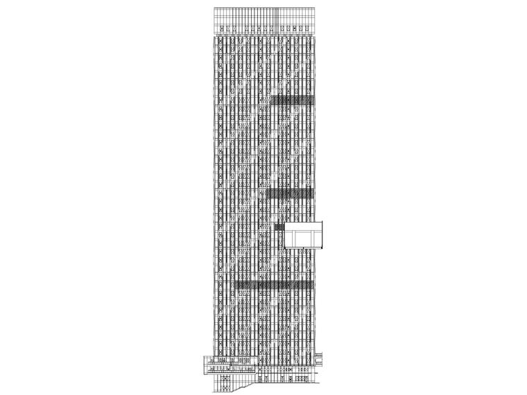 办公酒店楼建筑cad资料下载-重庆会展总部基地办公_艺术酒店建筑施工图