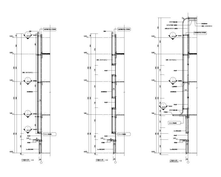 [遵义]多层厂房金属墙面工程结构施工图CAD-墙身大样图