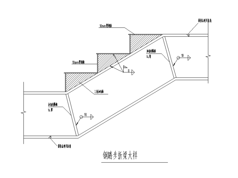 钢结构室外楼梯建筑图资料下载-钢结构踏步楼梯结构施工图2018