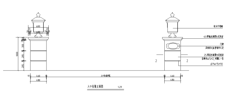 儿童福利院标准图集资料下载-环境院标准图集-柱墩做法详图