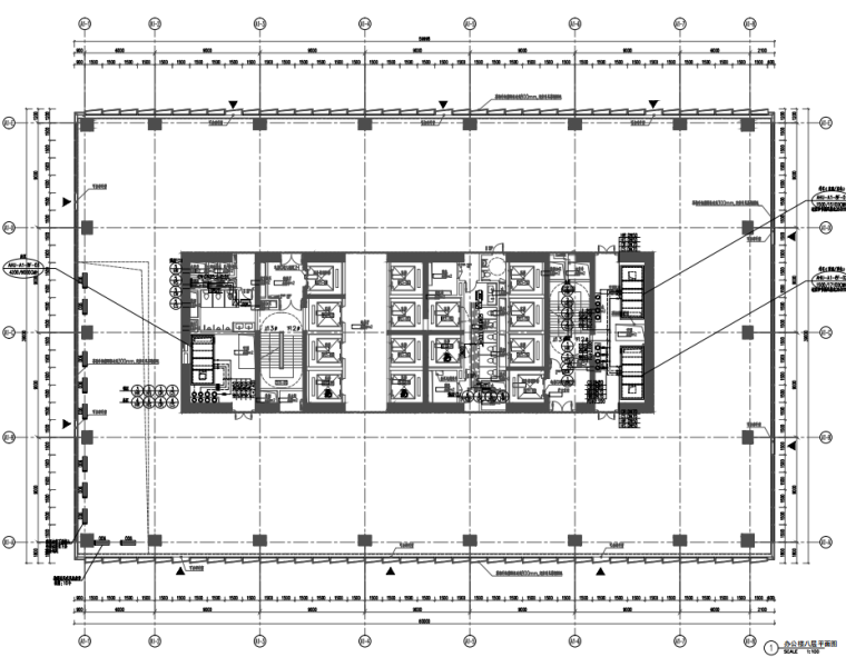 济宁办公楼建筑施工图资料下载-上海超高层甲级办公楼酒店暖通施工图2019