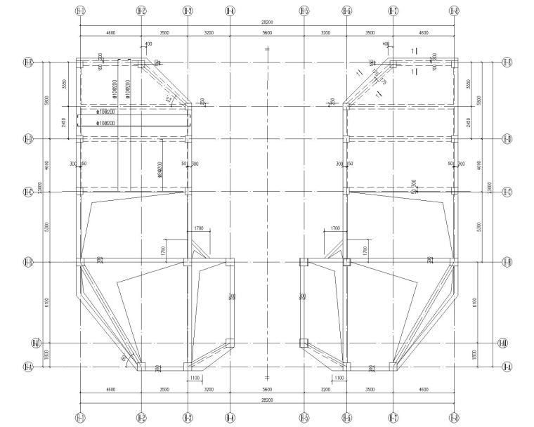 美式复古建筑别墅方案图资料下载-河南三层高档别墅混凝土框架结构施工图CAD