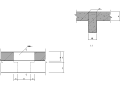 后浇带通过梁做法CAD
