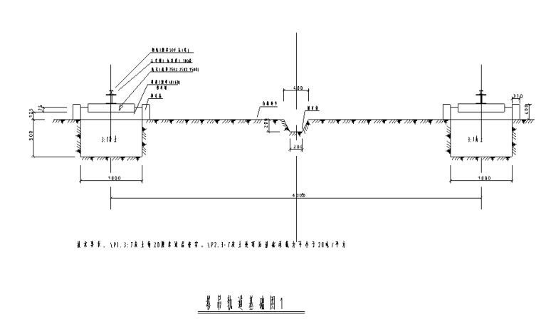 天然地基塔吊基础图cad资料下载-塔吊轨道基础图CAD