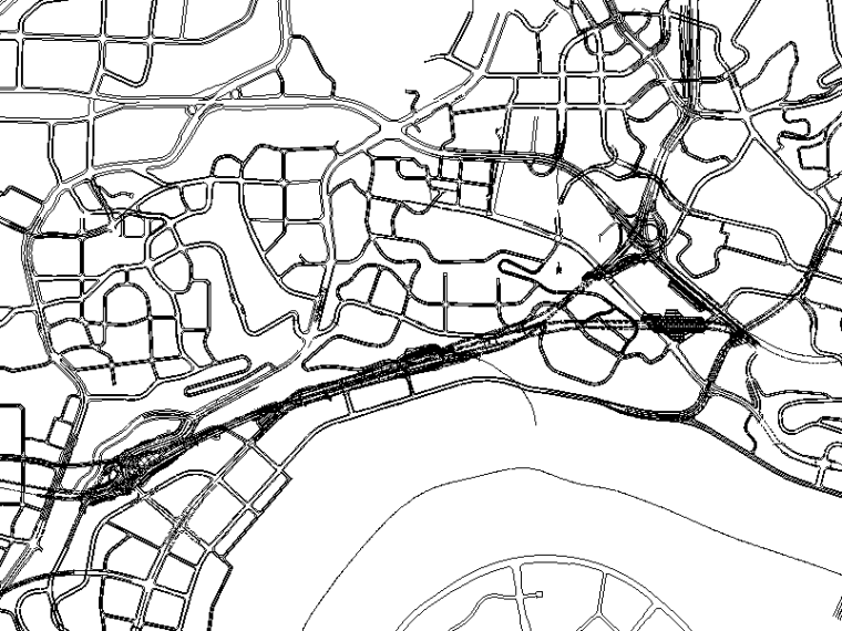 道路工程设计图纸图集资料下载-[重庆]长江大桥接线隧道段道路工程设计图纸