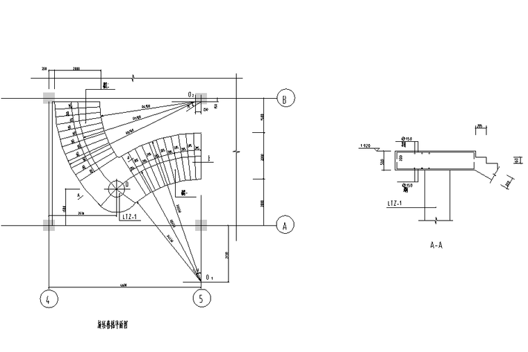 混凝土旋轉樓梯圖cad-混凝土節點詳圖-築龍結構設計論壇