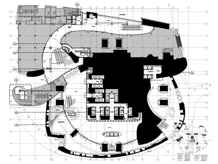 上海中心大厦建筑方案文本资料下载-[上海]中心大厦1-4F办公商业区域内装施工图