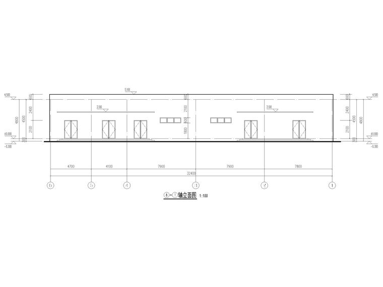 机场主干路隧道管理用房建筑施工图2018-立面图2