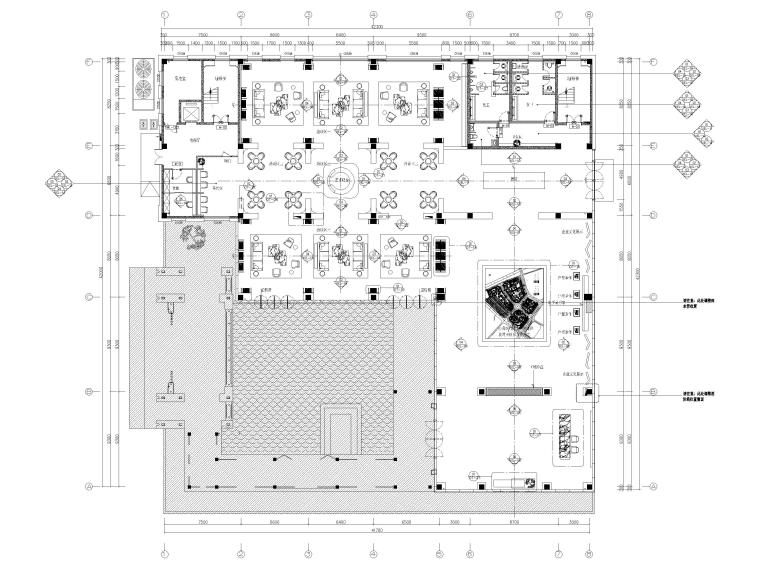 售楼中心设计cad平面图资料下载-[贵州]遵义忠庄售楼中心项目室内工程施工图