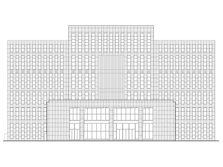 6层建筑结构施工图纸资料下载-6层框剪结构法院审判法庭建筑施工图2019