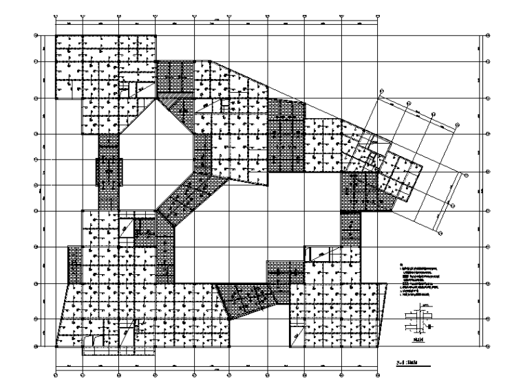 建筑平面图地下资料下载-[遵义]3层框架结构商业楼及地下室结施2019