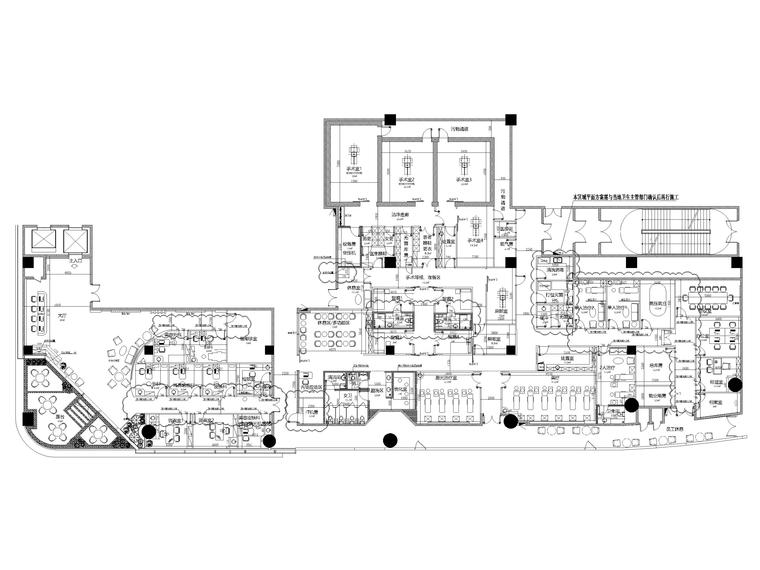 ​[上海]1400㎡光泽私立医院装修设计施工图-四层平面布置图