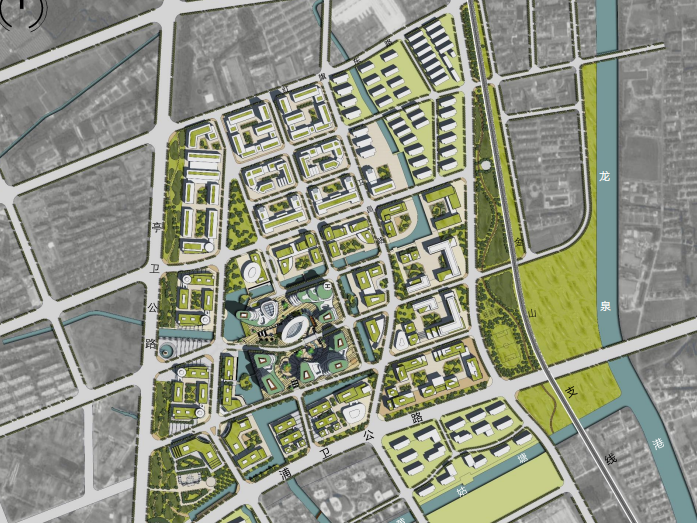 上海金山灣區科創中心城市設計概念文本 平面圖