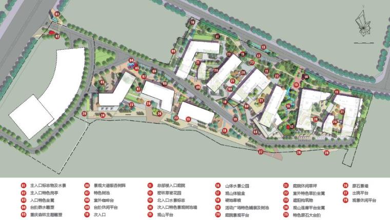 [重庆]数码广场商业景观设计方案-总平面图