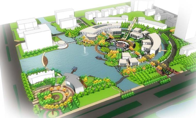 科技创业产业园景观设计资料下载-[浙江]湖州多媒体产业园景观设计方案