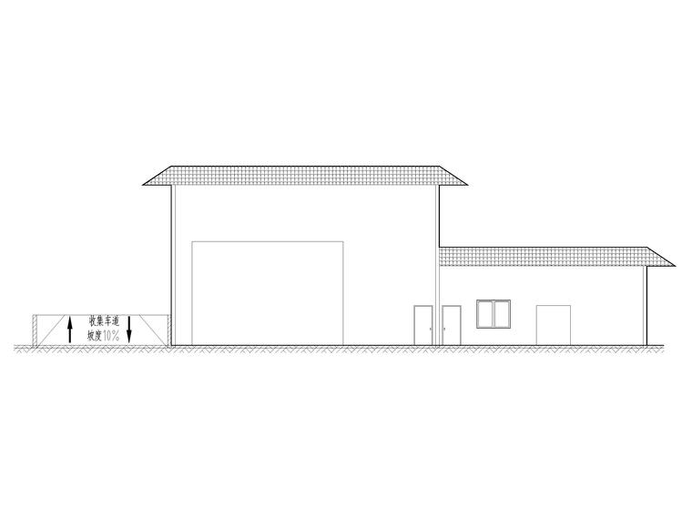 结构建筑总施工图资料下载-单层框架结构垃圾转运站小站建筑施工图2019