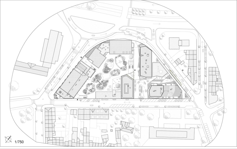 比利时Lutgardis学校和住宅兼容总体规划-089_implantation_def_archdaily_(Custom)