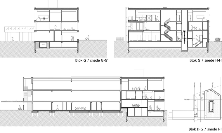 比利时Lutgardis学校和住宅兼容总体规划-089-Coupes_D-G_(Custom)_bis