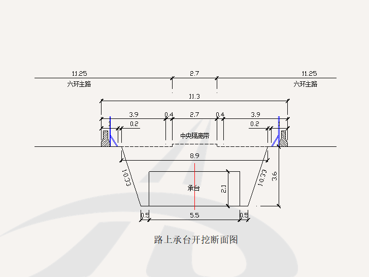 土方开挖cad示意图图片