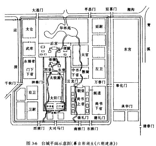 南朝建康台城 隋唐