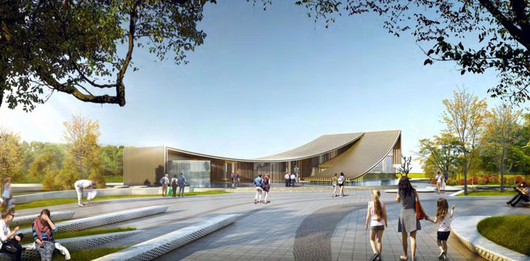 广场入口效果图1