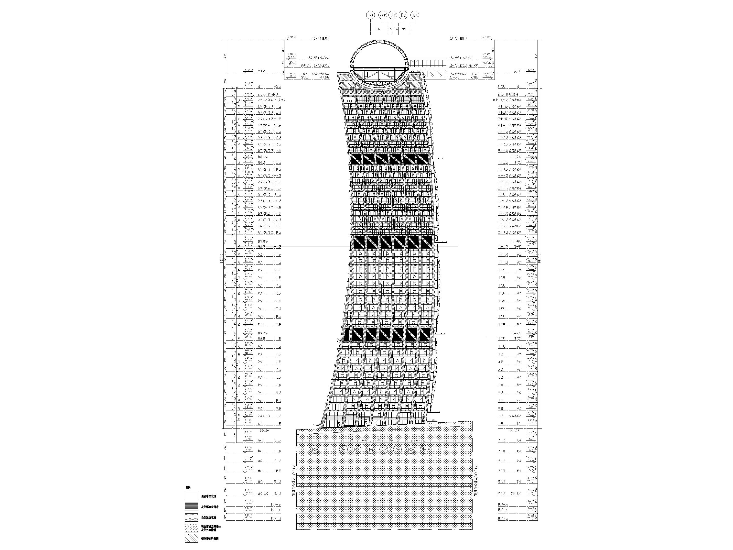 六层(地下一层)6492平米砖混住宅楼施工组织设计(建筑结构图,平面布置图,横||土木工程