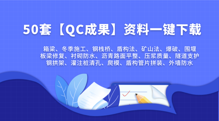 灌溉排涝初步设计报告资料下载-50套桥梁及隧道QC成果报告合集[一键下载]