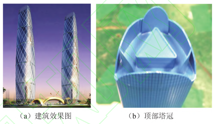 高层建筑风压平衡资料下载-复杂塔冠对双塔高层建筑风压特性影响的试验
