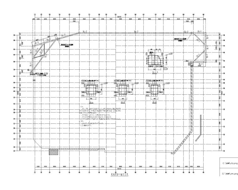 建筑基坑监测平面图资料下载-基坑围护支撑布置平面图2020