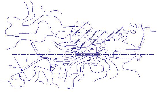 正槽溢洪道布置图