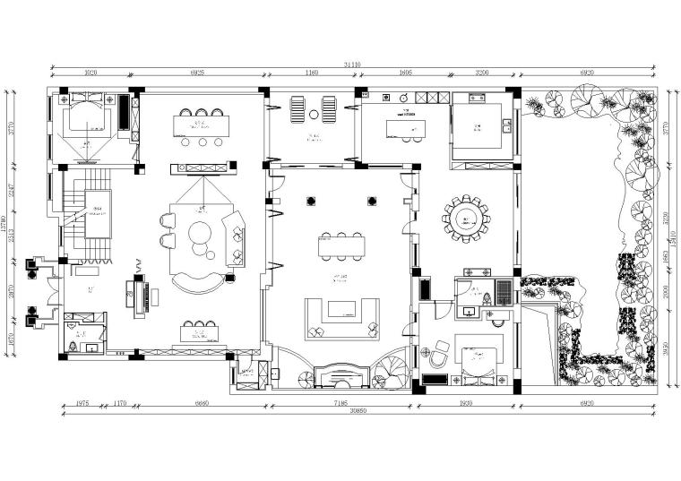 现代轻奢别墅施工图资料下载-[浙江]杭州800m²现代轻奢别墅施工图_效果图