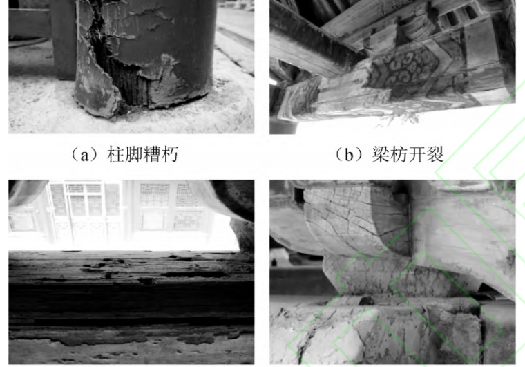明清古建筑立面效果图资料下载-残损明清古建筑木结构动力特性研究