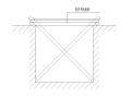 集水坑处安全防护剖面图，cad。