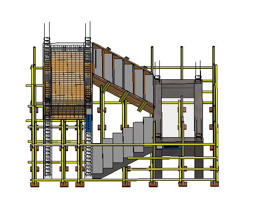 框架柱,剪力墙柱,楼梯revit模型