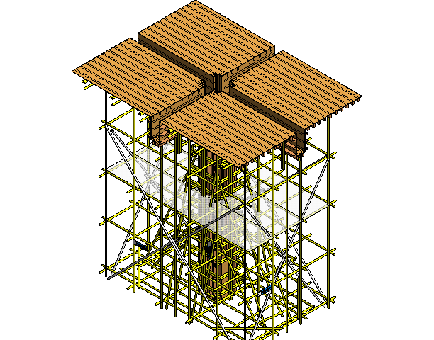 高支模工法样板Revit模型(2016)-高支模工法样板Revit模型