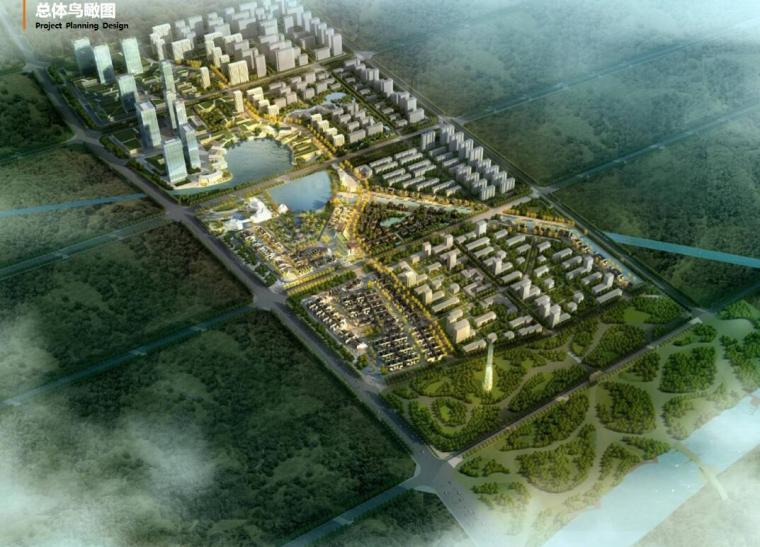 滨水高层办公资料下载-[江苏]滨水商业办公文化园建筑方案设计