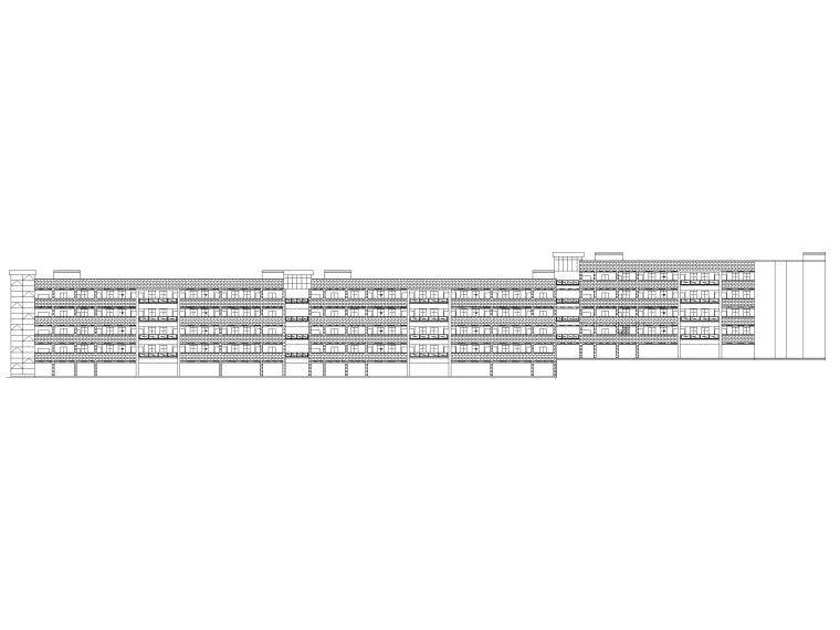 教学楼雨棚建筑施工图资料下载-5层框架结构中学教学楼建筑施工图2019