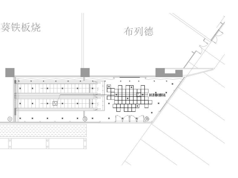 采暖热力入口详细图纸资料下载-[上海]地下一层员工餐厅机电图纸（水暖电）