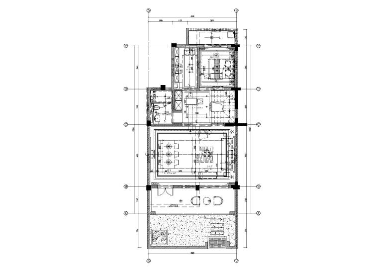 [江苏]苏州叠层别墅样板间施工图_附效果图-灯具定位图2