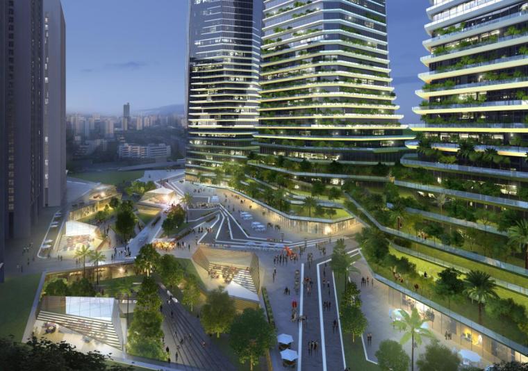 物流中心建筑规划设计资料下载-[广东]长城现代高峰国际物流中心建筑方案